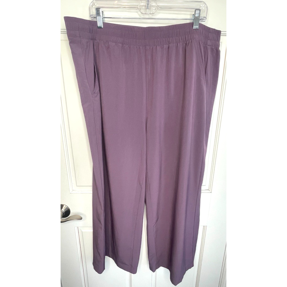 Eddie Bauer Women's Wide Leg Lightweight UPF 50+ Escapelite XL Ankle Pants NWT